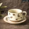 Rustic Ceramic Coffee Cup & Saucer Set