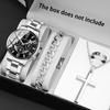Watch Accessories 4-Piece Men'S Watch Set Men'S Fashion Quartz Watch