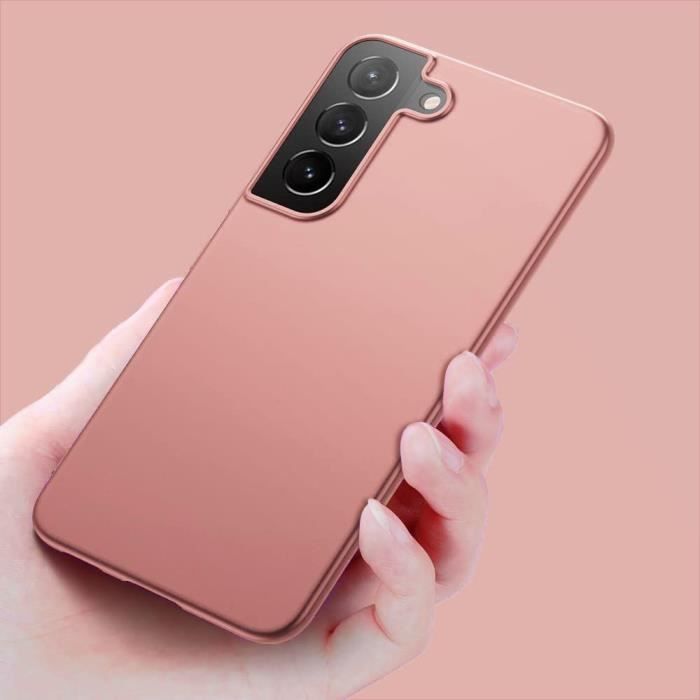 Coque de protection - Samsung - Galaxy A14 5G - Silicone Souple - 2 Verres Trempés - Rose