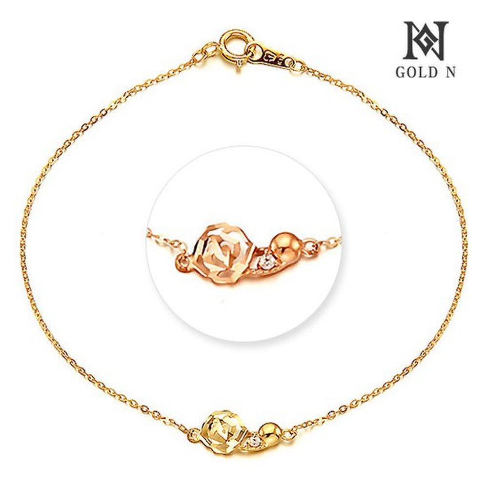 Gold N 14K/18K Sweet Rose Single-Line Bracelet