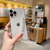 Luxuriöse transparente Hülle für iPhone 17 13 14 15 16 Pro Max 12 11 Xs X XR 7 8 SE 2022 Coque Stoßfester Bumper Klar Weiche Silikonhülle Fundas