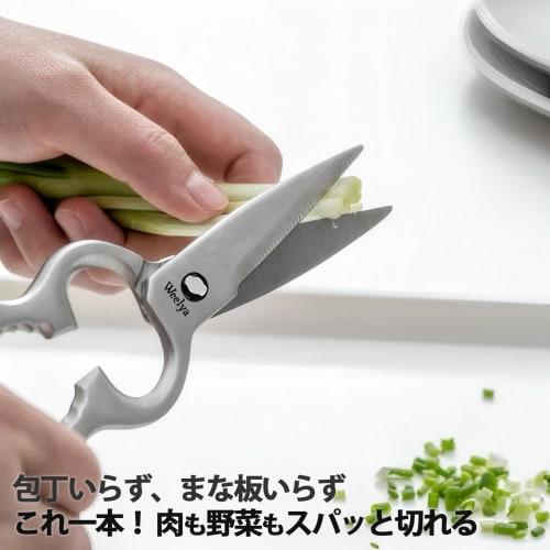 Kitchen Shears, Kitchen Scissors, Disassembled and Washable, All Stainless Steel, Multi-functional, Dishwasher Safe