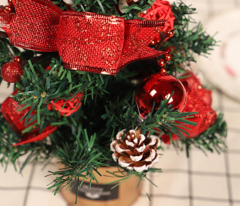 Hong Yu 30cm Christmas Tree Iron Box Ornament for Home Dining and Living Room Decoration