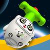 Astronaut Panda Spinning Top Toy Light Up Musikk Kjedsomhet Relief Bærbar Pedagogisk Spinner Launcher Leke Barn Gutter Jenter Bursdagsgave