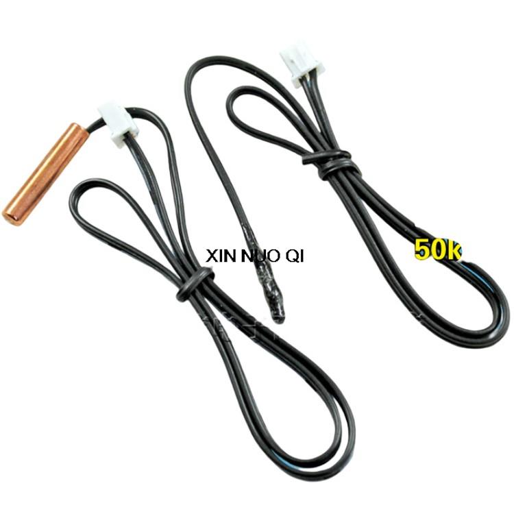 Air Conditioning Refrigerator NTC Temperature Sensor Probe 5K 10K 15K 20K 25K 50K 1% Waterproof XH2.54 Connector Copper Head