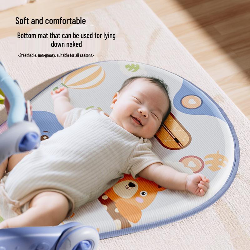 Multifunktionaler Spielbogen für Babys und Kleinkinder: 3-in-1 Lauflernwagen mit Klavierspielzeug