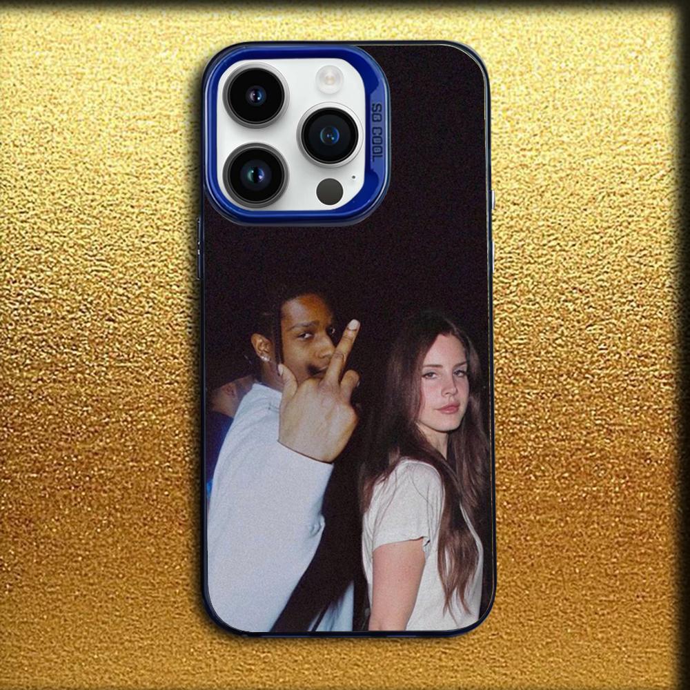 

Чехол для телефона L-Lana Del R-Rey Для iPhone 16,15,14,13,12,11,Mini,Pro,MAX Синий Матовый Силиконовый Чехол iPhone15