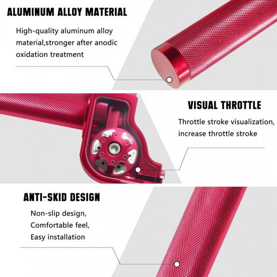 Motorcycle Throttle Grip 7/8" 22Mm CNC Aluminum Quick Twister With Throttle Cable For KLX CR CRF EXC XR CRF50 CRF230 50 110 125 230 250 Dirt Pit Bike