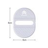 CCV2   4PCS Carbon fiber Car Door Lock Cover ABS Protection Anti Rust Stickers For Citroen C3 C4 C5 C1 C2 C6 Berlingo Grand Picasso Jum