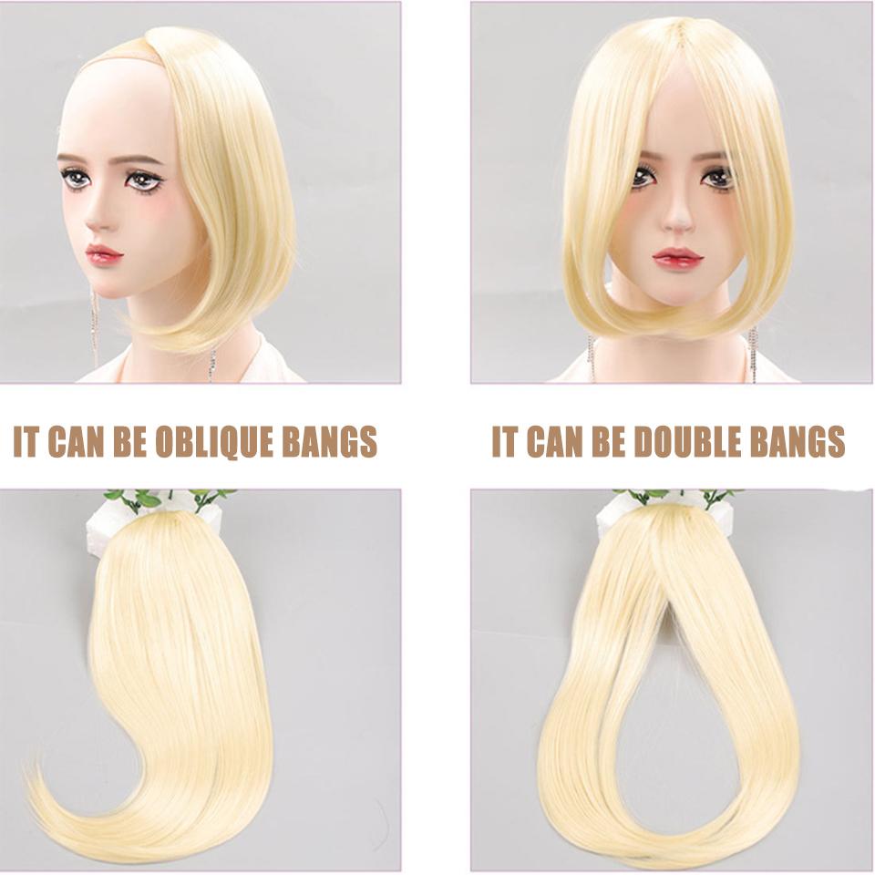 WTB Synthetic Wig Bangs Wig Piece Female Natural Front Forehead Can Be Divided Into Unilateral Splayed Bangs Wig Piece