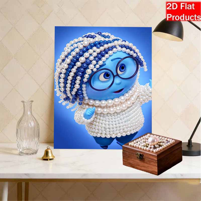 Disney DIY Pearl Painting Inside Out Worry Decorative Painting Creative Ornaments Friends Gifts Desktop Displays