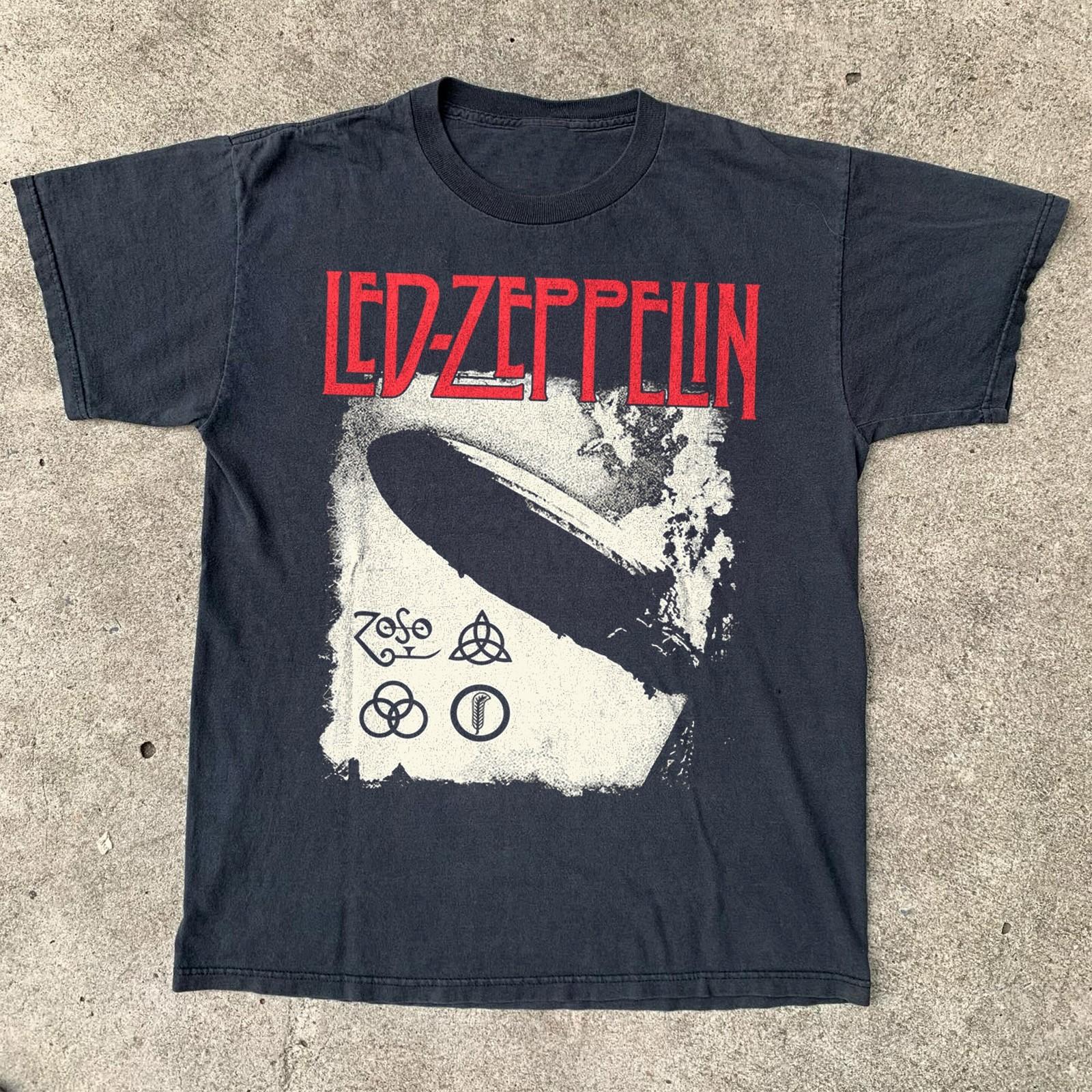 Led Zeppelin Album I 1969 Black Unisex T-shirt Size S-5XL XL