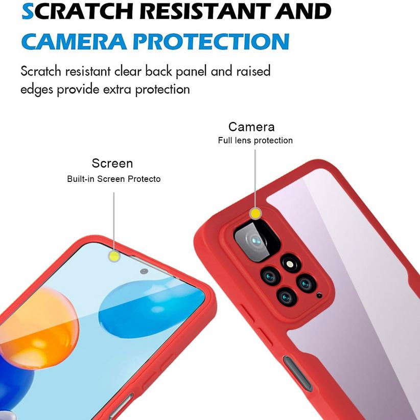 Fully Coverage Case For Xiaomi Redmi Note 12 Pro 4G 12S 11 Pro + 11S 10 Pro Max 10S 9 Pro 9S Double Protect Shield Cover