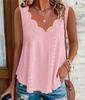 1116 spring and summer new fashion summer large size casual solid color scallop edge V-neck