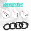 4PCS Silicone Cock Ring Erection Ring Male Delay Ejaculation Penis Ring High Elasticity Penisring Sex Toys for Men Adults 18