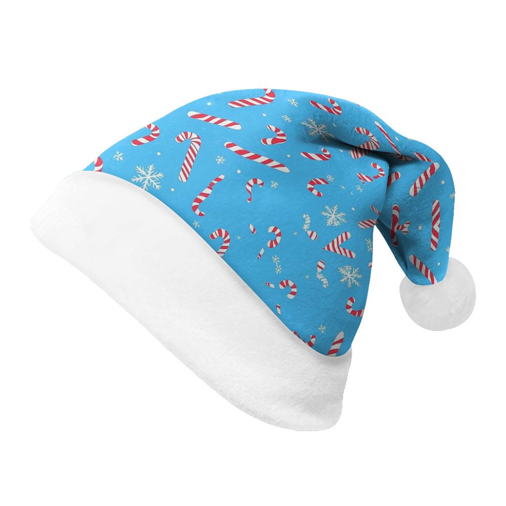 Dwustronna czapka świąteczna z polaru 2024 - Projekt z dodatkowym aksamitem dla dzieci i dorosłych