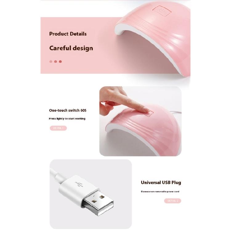 Professional Nail Drying Lamp With 18 LED Beads Nail Dryer 60S 120S Time Setting Nail Art Tools for Fast Curing