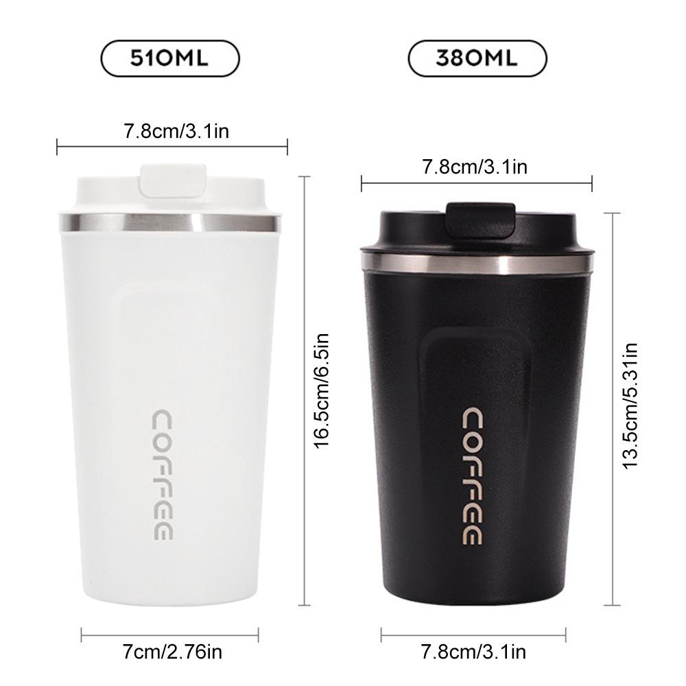 Stainless Steel Thermal Mug 380ml/510ml Travel Thermal Mug Leak-Proof Thermos Bottle Tea Coffee Mug Insulated Cup Water Bottle