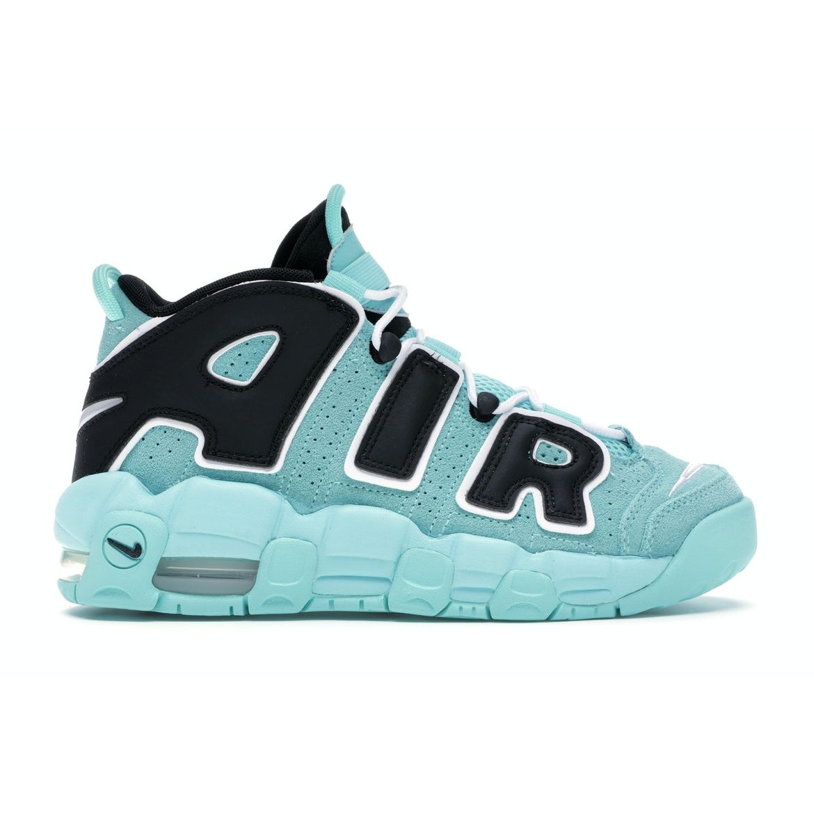 

Кроссовки Nike Air More Uptempo GS Light Aqua Синий Черный Белый 415082-403