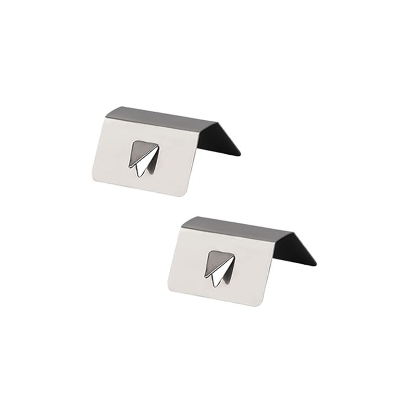 8-1pcs Car Window Baffle Accessory Clip for Car Wind / Rain Deflector Metal Fitting Clips Replacements Stainless Steel Clamp