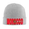 Morocco Flag Flying In Wind Beanie Hats Skullies Beanies Unisex Adult Casual Head Wrap Caps Autumn Winter Kpop Bonnet Hats