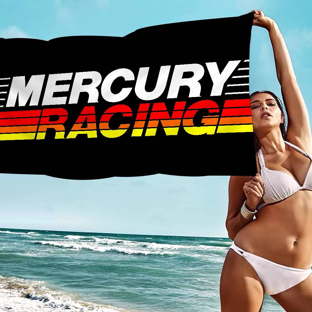 Mercury Racing Anime Beach Swimming Towel Soft Absorbent Washcloth Children's Gifts for Kids Travel Camping Gym