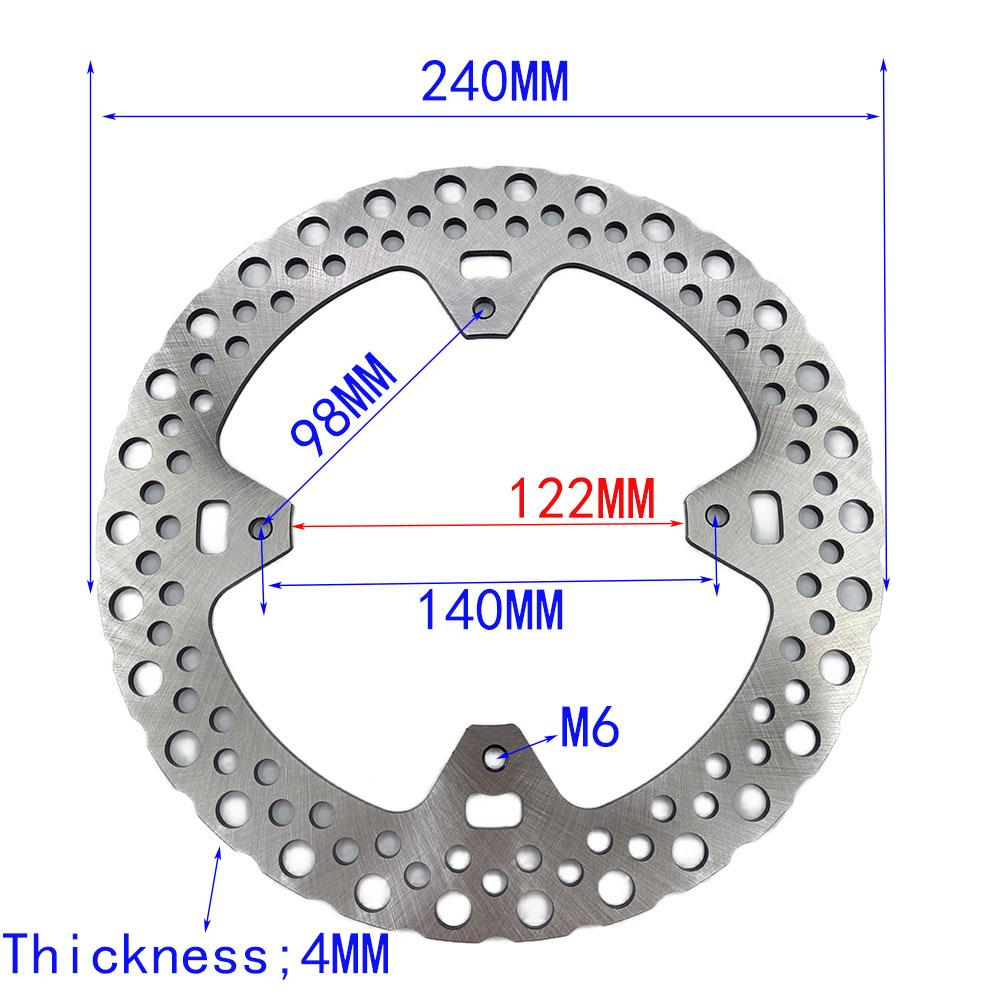 240/260/270MM Front Rear Brake Disc Rotor CRF CR125 250 500 CRF250R CRF250X CRF450R/450X Motocross Enduro Supermotard Dirt Bike