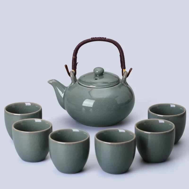 

Large Capacity Lifting Beam Pot Tea Set, Household Cold Water Pot, Kungfu 1 6 Cups