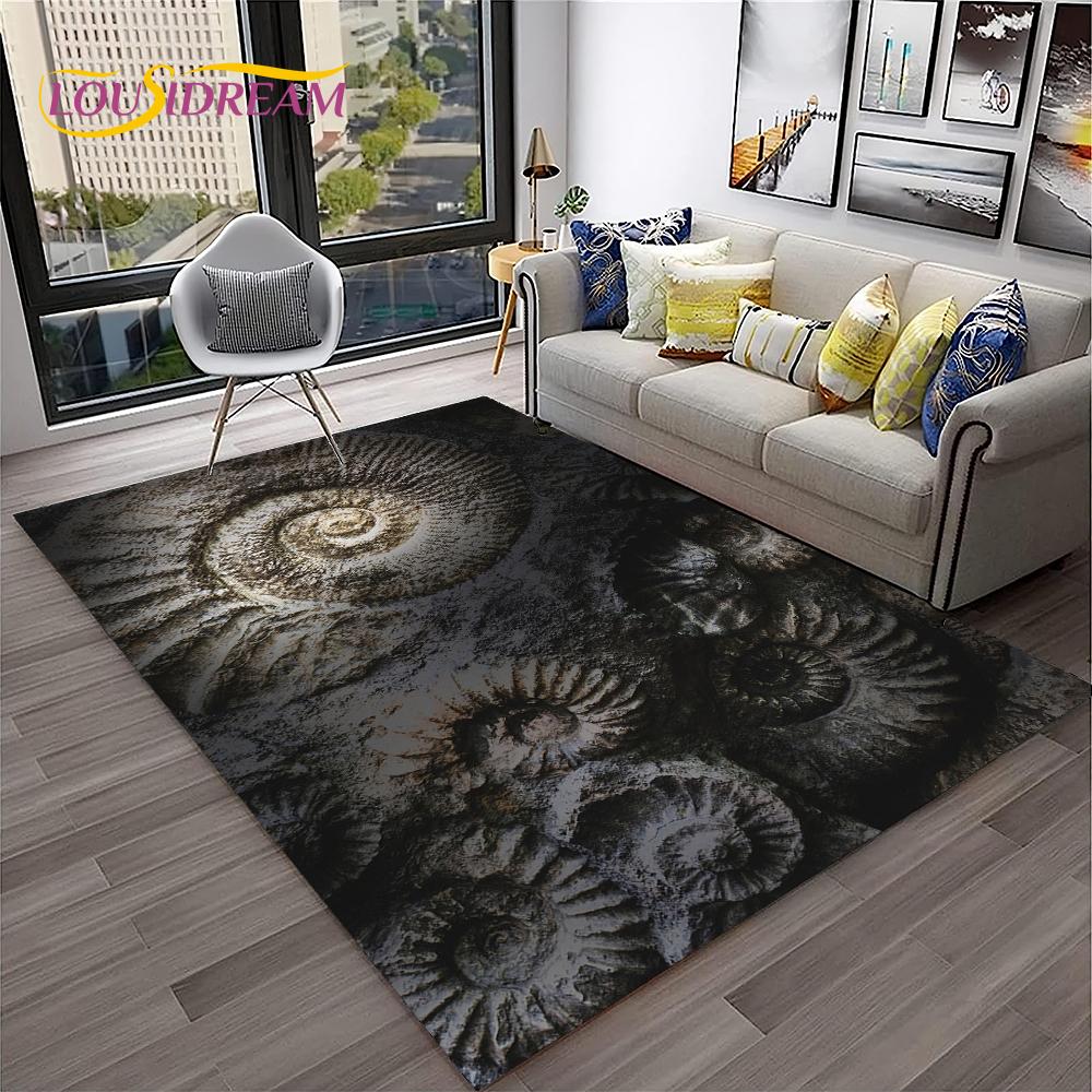 Animal Fossil Dinosaur 3D Series Carpet HD Rug for Home Living Room Bedroom Sofa Doormat Decor,kids Area Rug Non-slip Floor Mat