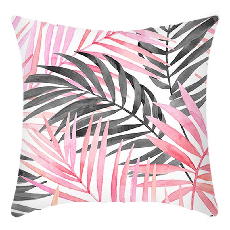 New Light Luxury Feather Letter Print Printed Cushion Home Sofa Cushion Cover