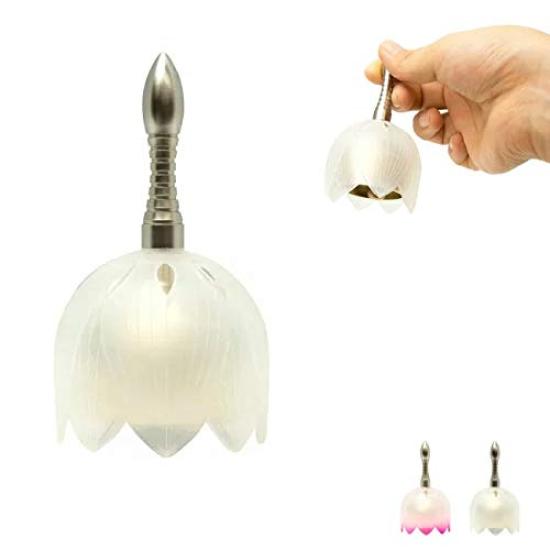 

Мини Орин [Буддийский Орин] 9,3 см в высоту x 4,9 см в диаметре, сделано в Такаоке, префектура Тояма, Япония. Маленький белый колокольчик с палочкой. Компактный и