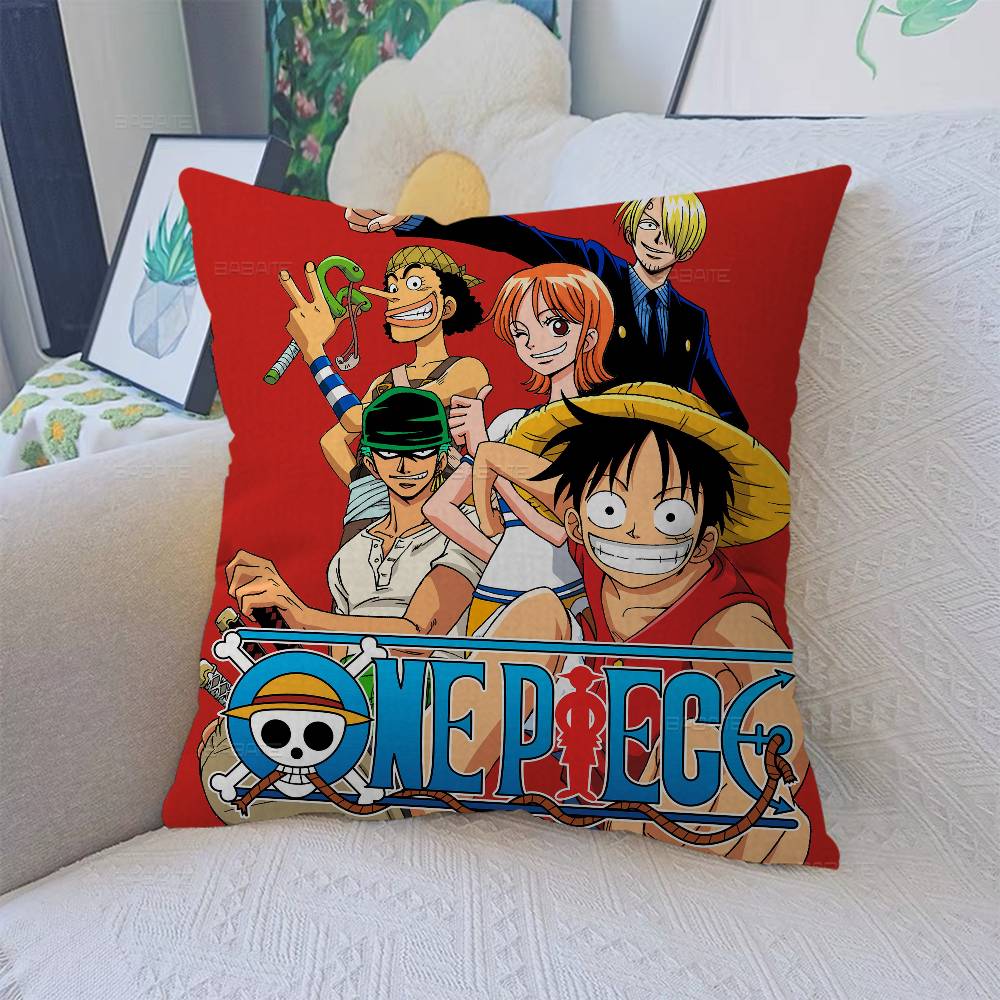 Classic Anime OONE PPIECE Office Cushion Pillowcase Car Cushion CoverXCM Lumbar Pillowcase Sofa Pillowcover