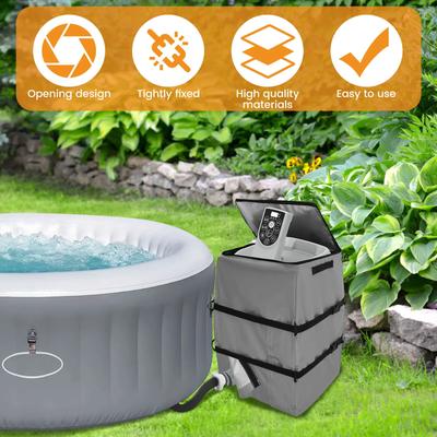 Whirlpool Spa Heizungspumpenabdeckung Universal Wasserheizer Schutz Wasserdicht Isolierte Pumpenabdeckung Für Whirlpool Outdoor Pool Teile