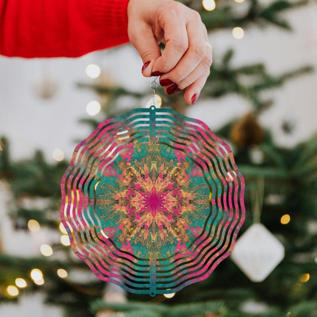 10 Zoll Hängendes Windspiel mit 360 Grad Drehhaken Outdoor Gartendekor für Frühling Sommer Hof Rasen Kreative Geschenkidee