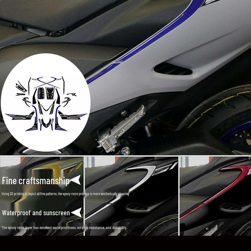 Yamaha TMAX 560 2020-2021 3D Waterproof Sun-Protective Full Sticker Set