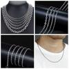3mm/4mm Punk Gothic Cool Silver Color Choker Metal Collar Link Chain Stainless Steel Necklace
