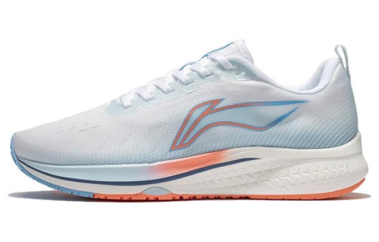 Li Ning Red Hare 5 Износостойкие Дышащие Низкие Беговые Кроссовки Женские Бело-Синие ARMT048-2 36