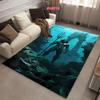 New Shelves ! DC Classic Aquaman Carpet, Bedroom Floor Living Room Bed Mat, Non-slip Exquisite Home Decor, Machine Washable Rug
