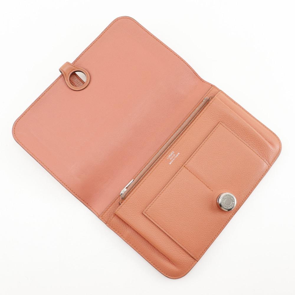 Hermes Dogon GM Purse Pink Shave Women Used