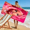 Nicki Minaj Print Beach Towel, Large Soft Quick Dry Towel for Beach Camping Swimming