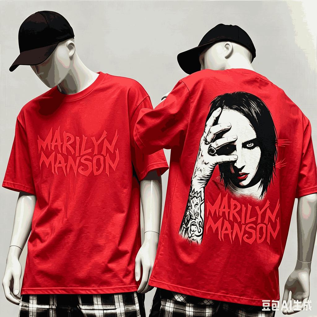 Marilyn Unisexson Unisex Fashion Street Casual Tee Classic Loose Cutting Comfort Daily Wear Shirts Stylish Unique Oversized Soft