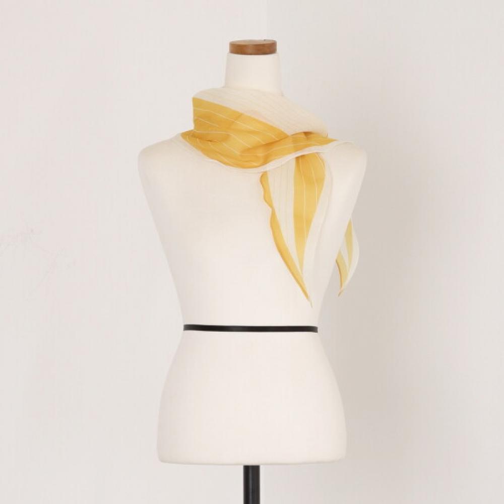Shop Women Diamond Pattern Petit Scarf Yellow Drn Wsc 0723