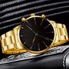 1 Set Fashionable Business Men'S Watch Necklace Ring Stylish Men'S Quartz Watch Christmas Halloween Gift