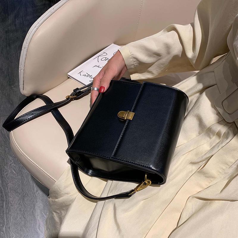 Ретро ПУ сумка через плечо новая осень/зима женская изысканная сумка через плечо — фото 5