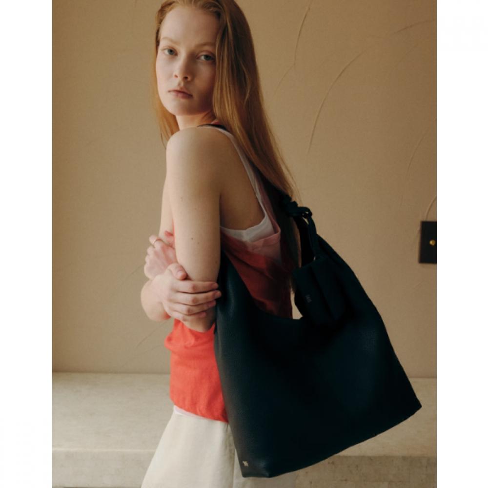 Daks Black Genuine Leather Soft Hobo Shoulder Bag Dcba6f100bk