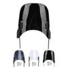 Motorcycle Front Windshield Unbreakable PMMA Panel Front Wind Deflector with Mount Bracket for Scram