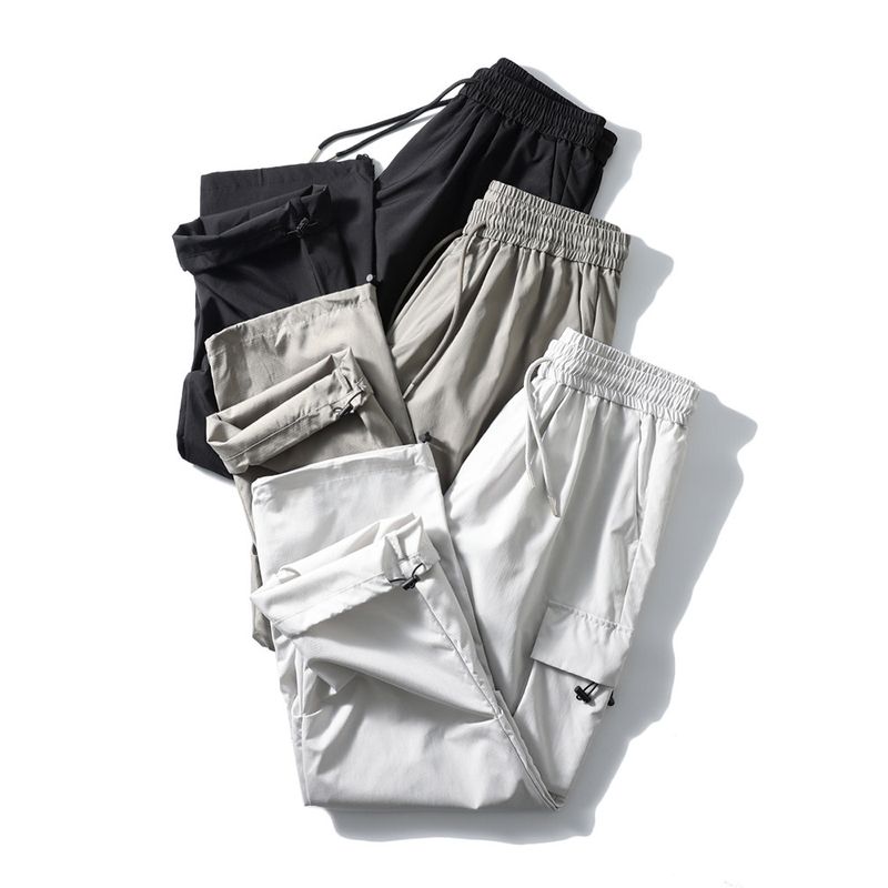 Mountain-Style Outdoor Functional Quick-Dry American-Style Paratrooper Cargo Pants for Men, Summer Thin Pants, Export Men's Casual Long Pants