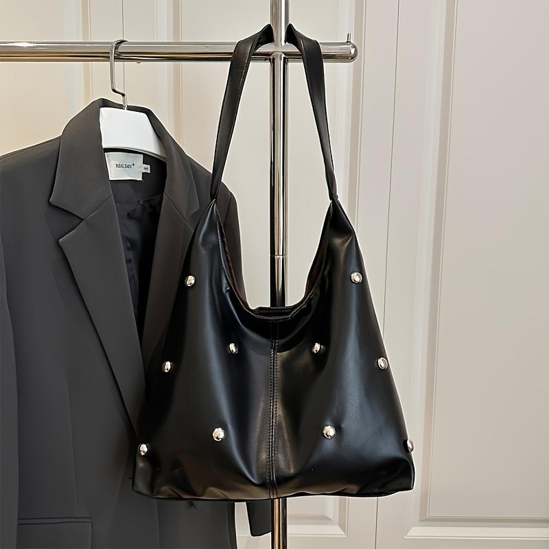 Women's Fashion Rivet Shoulder Bag Tote Bag