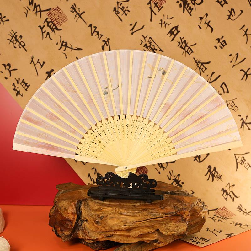 Hanfu Faltfächer im antiken Stil: Neuer chinesischer Design-Tanzfächer für Damen