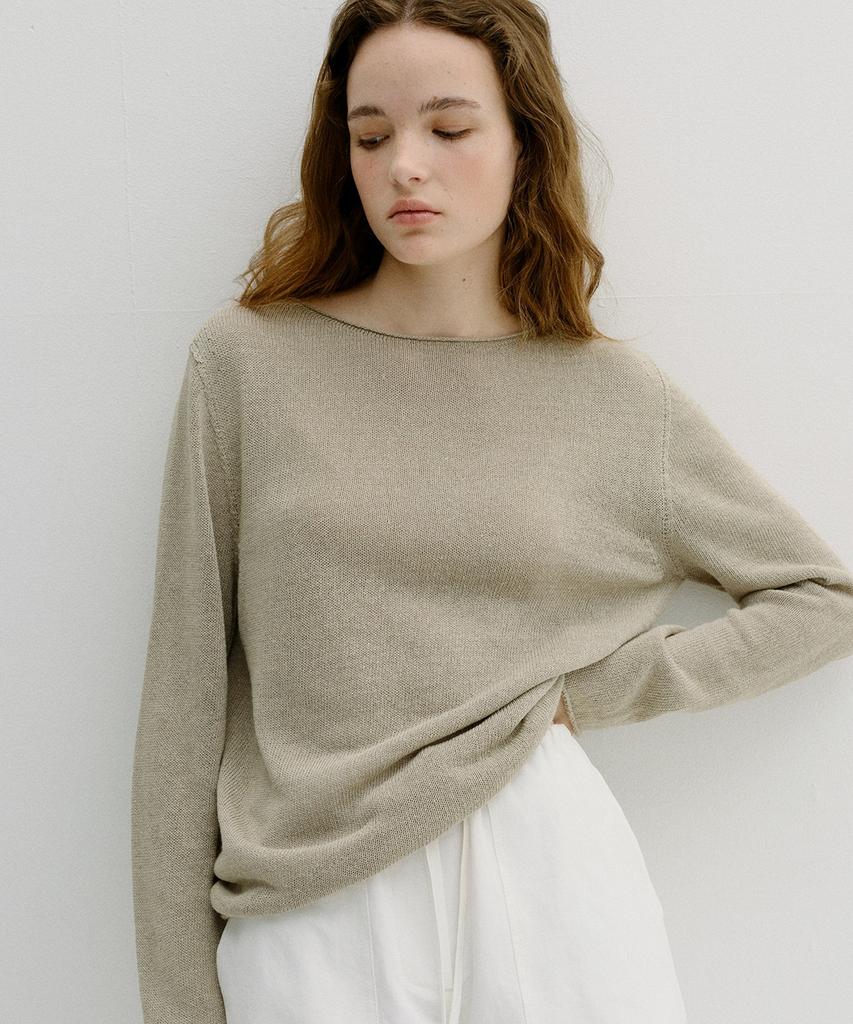 Beullaengkeu03 Paper Wholegarment Knit (Light Olive)